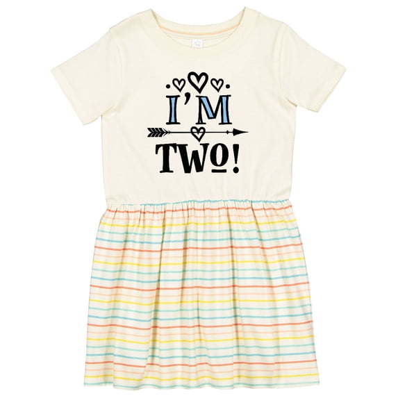 Inktastic 2nd Birthday 2 Year Old Arrow Girls Toddler Dress