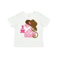 thumbnail image 1 of Inktastic 2nd Birthday 2 Year Old Cowgirl Hat Girls Toddler T-Shirt, 1 of 5