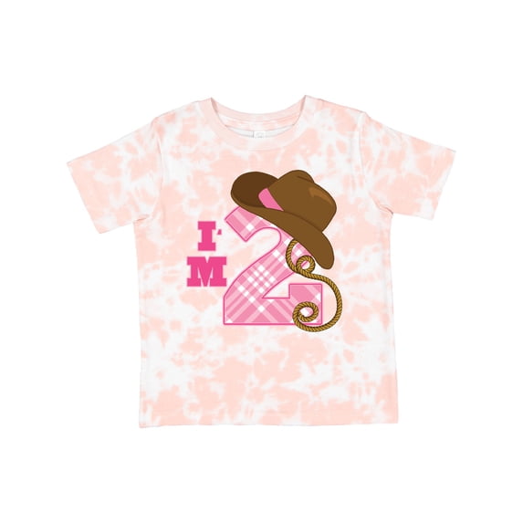 Inktastic 2nd Birthday 2 Year Old Cowgirl Hat Girls Toddler T-Shirt