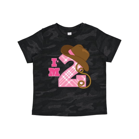 Inktastic 2nd Birthday 2 Year Old Cowgirl Hat Girls Toddler T-Shirt