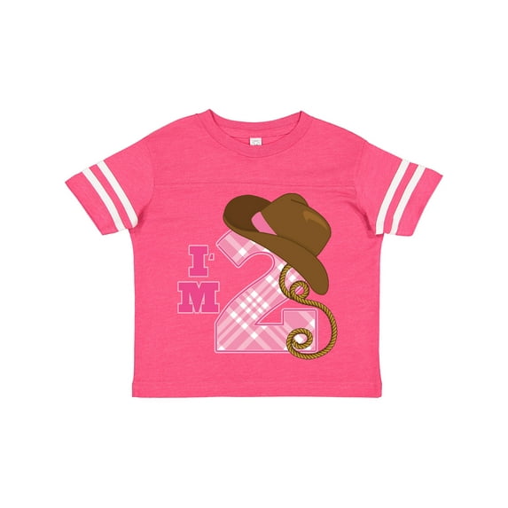 Inktastic 2nd Birthday 2 Year Old Cowgirl Hat Girls Toddler T-Shirt