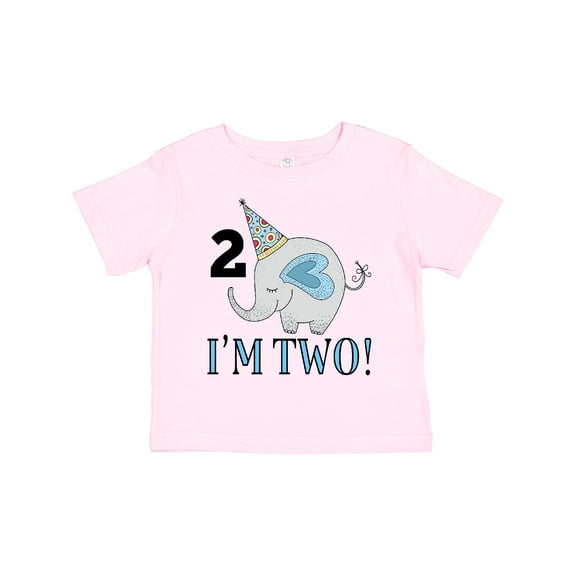 Inktastic 2nd Birthday 2 Year Old Elephant Boys or Girls Toddler T-Shirt