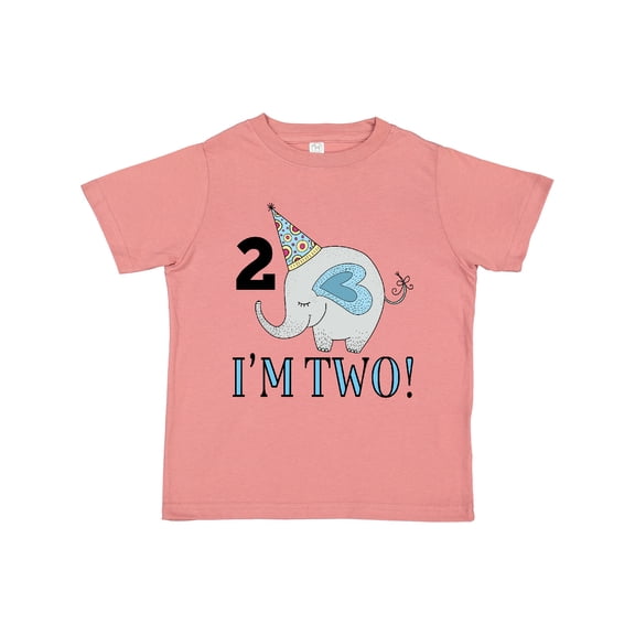 Inktastic 2nd Birthday 2 Year Old Elephant Boys or Girls Toddler T-Shirt