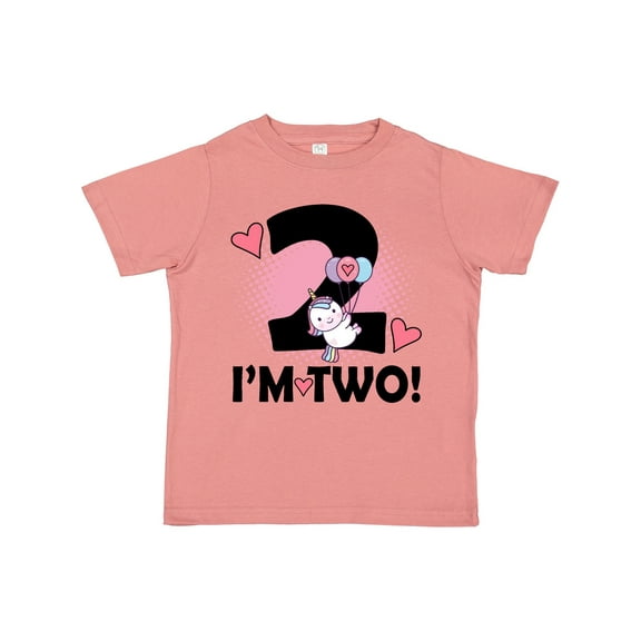 Inktastic 2nd Birthday 2 Year Old Girl Unicorn Girls Toddler T-Shirt