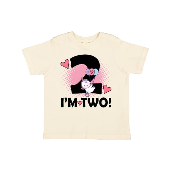 Inktastic 2nd Birthday 2 Year Old Girl Unicorn Girls Toddler T-Shirt