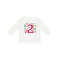 thumbnail image 1 of Inktastic 2nd Birthday 2 Year Old Girls Girls Long Sleeve Toddler T-Shirt, 1 of 5