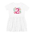 thumbnail image 1 of Inktastic 2nd Birthday 2 Year Old Girls Girls Toddler Dress, 1 of 5