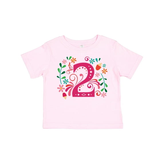 Inktastic 2nd Birthday 2 Year Old Girls Girls Toddler T-Shirt