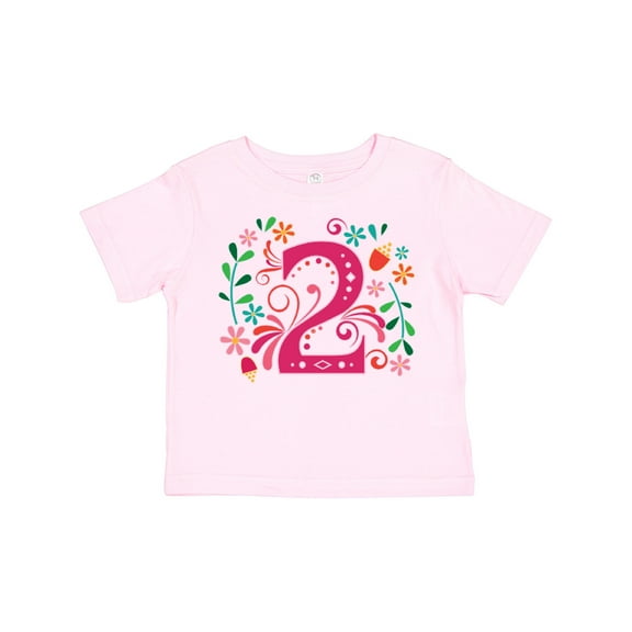 Inktastic 2nd Birthday 2 Year Old Girls Girls Toddler T-Shirt