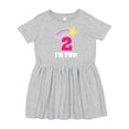 thumbnail image 1 of Inktastic 2nd Birthday 2 Year Old Girls Rainbow Star Girls Toddler Dress, 1 of 5