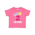 thumbnail image 1 of Inktastic 2nd Birthday 2 Year Old Girls Rainbow Star Girls Toddler T-Shirt, 1 of 5