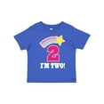 thumbnail image 1 of Inktastic 2nd Birthday 2 Year Old Girls Rainbow Star Girls Toddler T-Shirt, 1 of 5