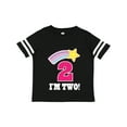 thumbnail image 1 of Inktastic 2nd Birthday 2 Year Old Girls Rainbow Star Girls Toddler T-Shirt, 1 of 5