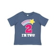 thumbnail image 1 of Inktastic 2nd Birthday 2 Year Old Girls Rainbow Star Girls Toddler T-Shirt, 1 of 5