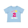 thumbnail image 1 of Inktastic 2nd Birthday 2 Year Old Girls Rainbow Star Girls Toddler T-Shirt, 1 of 5
