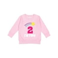 thumbnail image 1 of Inktastic 2nd Birthday 2 Year Old Girls Rainbow Star Toddler Sweatshirt, 1 of 4