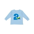 thumbnail image 1 of Inktastic 2nd Birthday Airplane Boys 2 Year Old Boys Long Sleeve Toddler T-Shirt, 1 of 5