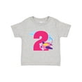 thumbnail image 1 of Inktastic 2nd Birthday Airplane Girls Pilot 2 Year Old Girls Toddler T-Shirt, 1 of 5