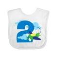 thumbnail image 1 of Inktastic 2nd Birthday Airplane Pilot Boys Baby Bib, 1 of 4