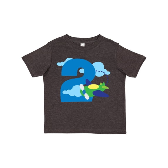 Inktastic 2nd Birthday Airplane Pilot Boys Toddler T-Shirt