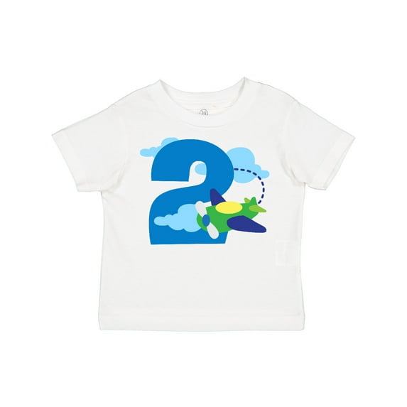 Inktastic 2nd Birthday Airplane Pilot Boys Toddler T-Shirt