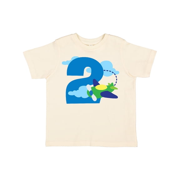 Inktastic 2nd Birthday Airplane Pilot Boys Toddler T-Shirt