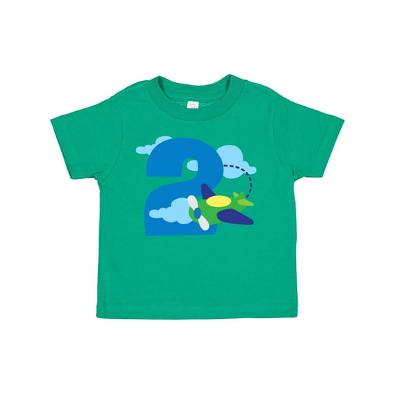 Inktastic 2nd Birthday Airplane Pilot Boys Toddler T-Shirt