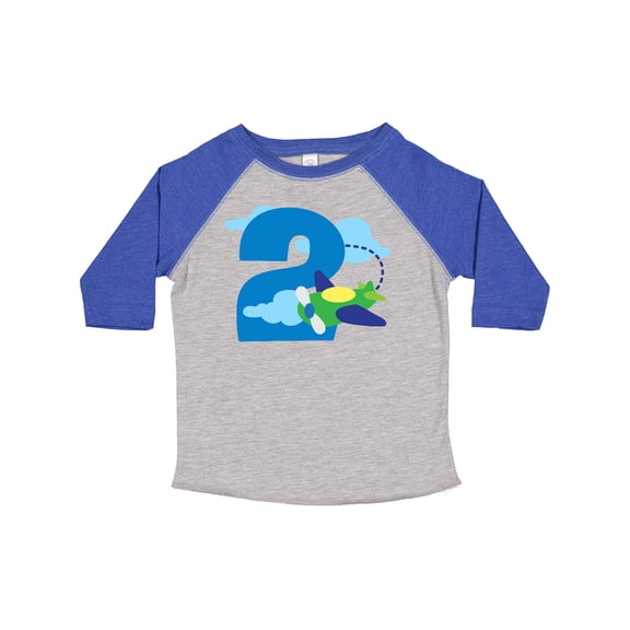 Inktastic 2nd Birthday Airplane Pilot Boys Toddler T-Shirt