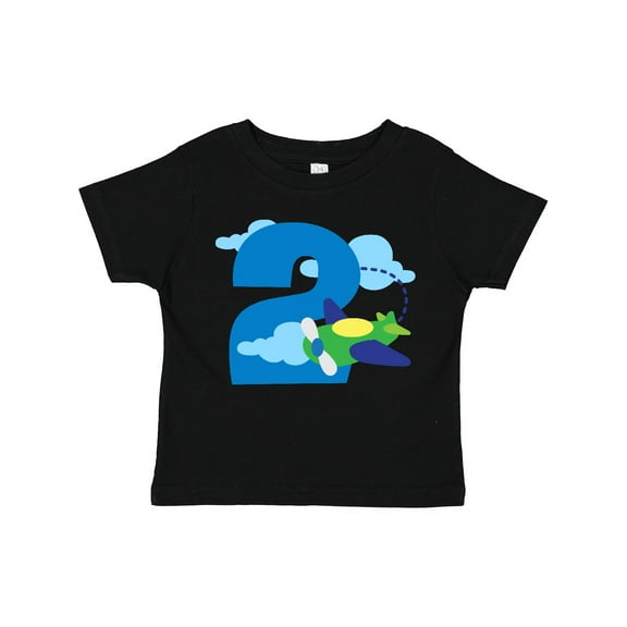 Inktastic 2nd Birthday Airplane Pilot Boys Toddler T-Shirt