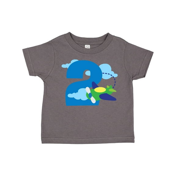 Inktastic 2nd Birthday Airplane Pilot Boys Toddler T-Shirt