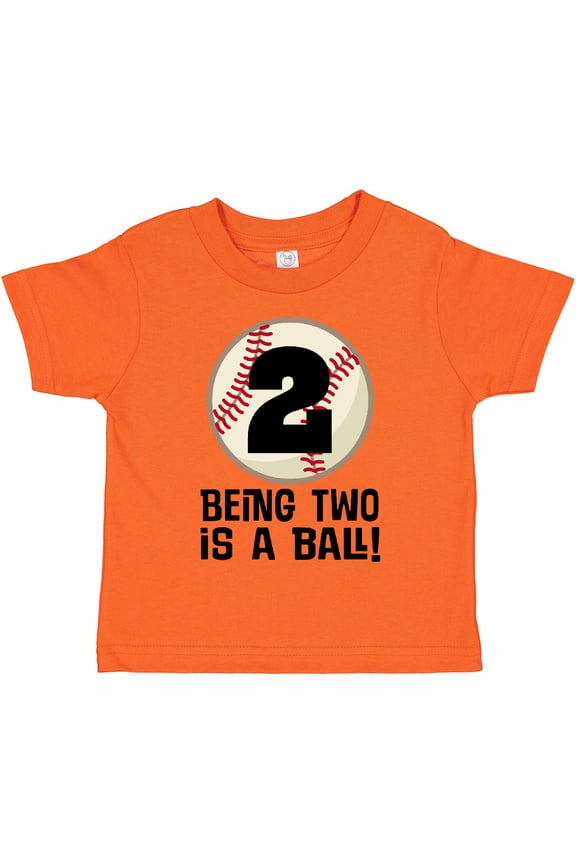2nd Birthday Baseball 2 Year Old Boy Boys or Girls Toddler T-Shirt