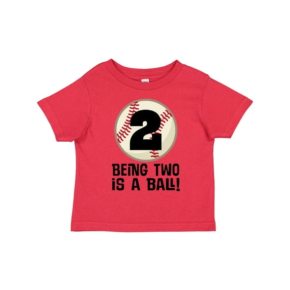 Inktastic 2nd Birthday Baseball 2 Year Old Boy Boys or Girls Toddler T-Shirt