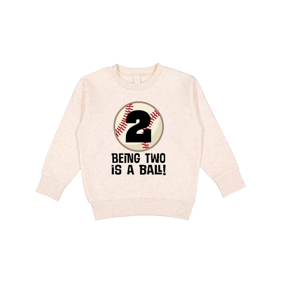 Inktastic 2nd Birthday Baseball 2 Year Old Boy Toddler Sweatshirt