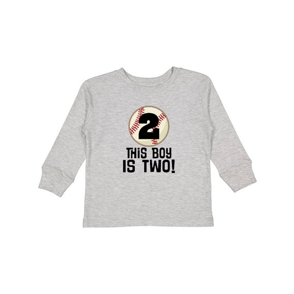 Inktastic 2nd Birthday Baseball Party Boys Boys Long Sleeve Toddler T-Shirt