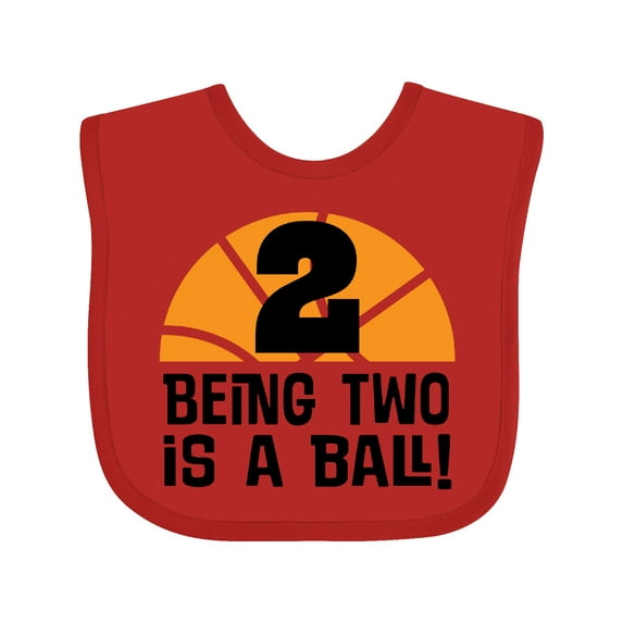 Inktastic 2nd Birthday Basketball Sports Boys Boys or Girls Baby Bib