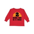 thumbnail image 1 of Inktastic 2nd Birthday Basketball Sports Boys Boys or Girls Long Sleeve Toddler T-Shirt, 1 of 5