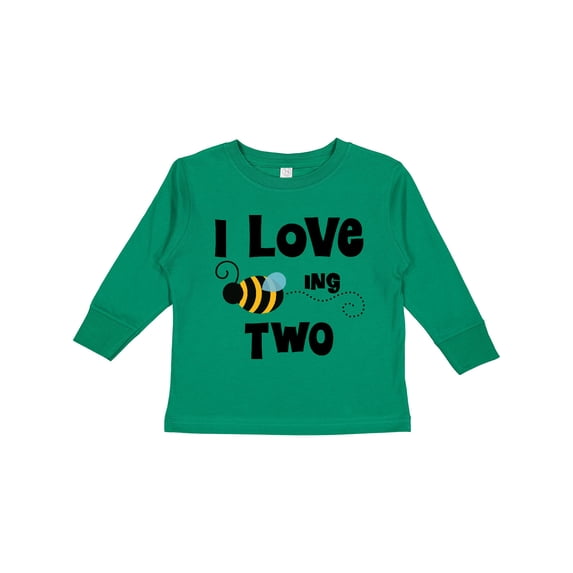 Inktastic 2nd Birthday Bee Boys or Girls Long Sleeve Toddler T-Shirt