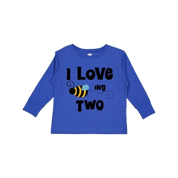 Inktastic 2nd Birthday Bee Boys or Girls Long Sleeve Toddler T-Shirt
