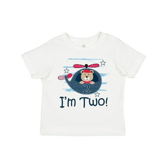 Inktastic 2nd Birthday Boys 2 Year Old Bear Boys Toddler T-Shirt