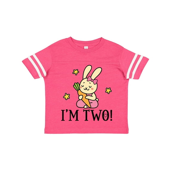 Inktastic 2nd Birthday Bunny Rabbit 2 Year Old Girl Girls Toddler T-Shirt