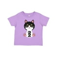 thumbnail image 1 of Inktastic 2nd Birthday Cat 2 Year Old Girl Girls Toddler T-Shirt, 1 of 5