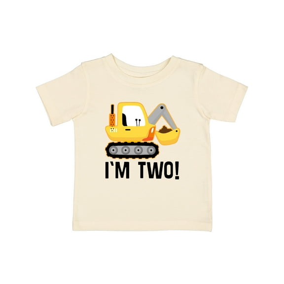 Inktastic 2nd Birthday Construction Truck Boy Boys Baby T-Shirt