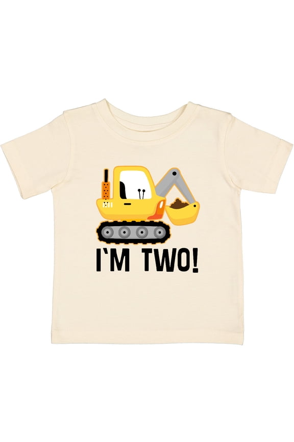 2nd Birthday Construction Truck Boy Boys Baby T-Shirt