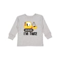 thumbnail image 1 of Inktastic 2nd Birthday Construction Truck Boy Boys Long Sleeve Toddler T-Shirt, 1 of 5