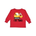 thumbnail image 1 of Inktastic 2nd Birthday Construction Truck Boy Boys Long Sleeve Toddler T-Shirt, 1 of 5