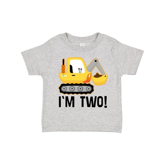 Inktastic 2nd Birthday Construction Truck Boy Boys Toddler T-Shirt
