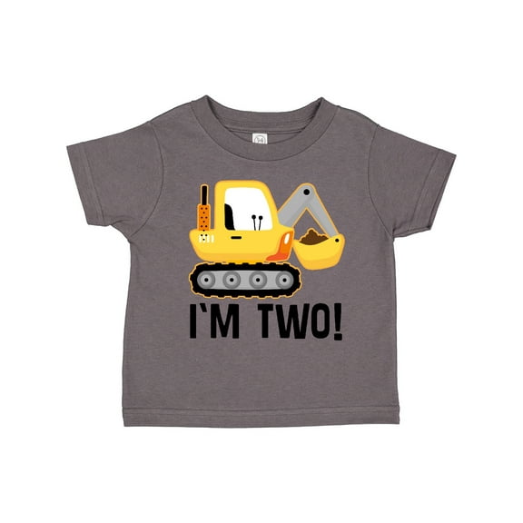 Inktastic 2nd Birthday Construction Truck Boy Boys Toddler T-Shirt