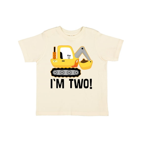 Inktastic 2nd Birthday Construction Truck Boy Boys Toddler T-Shirt