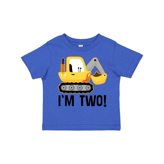 Inktastic 2nd Birthday Construction Truck Boy Boys Toddler T-Shirt