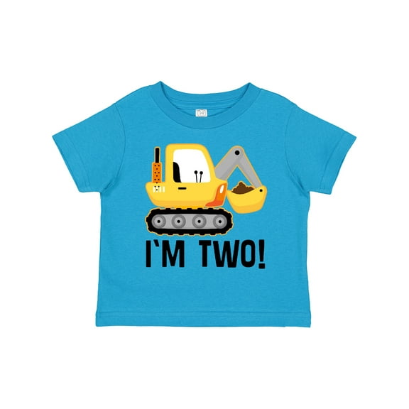 Inktastic 2nd Birthday Construction Truck Boy Boys Toddler T-Shirt